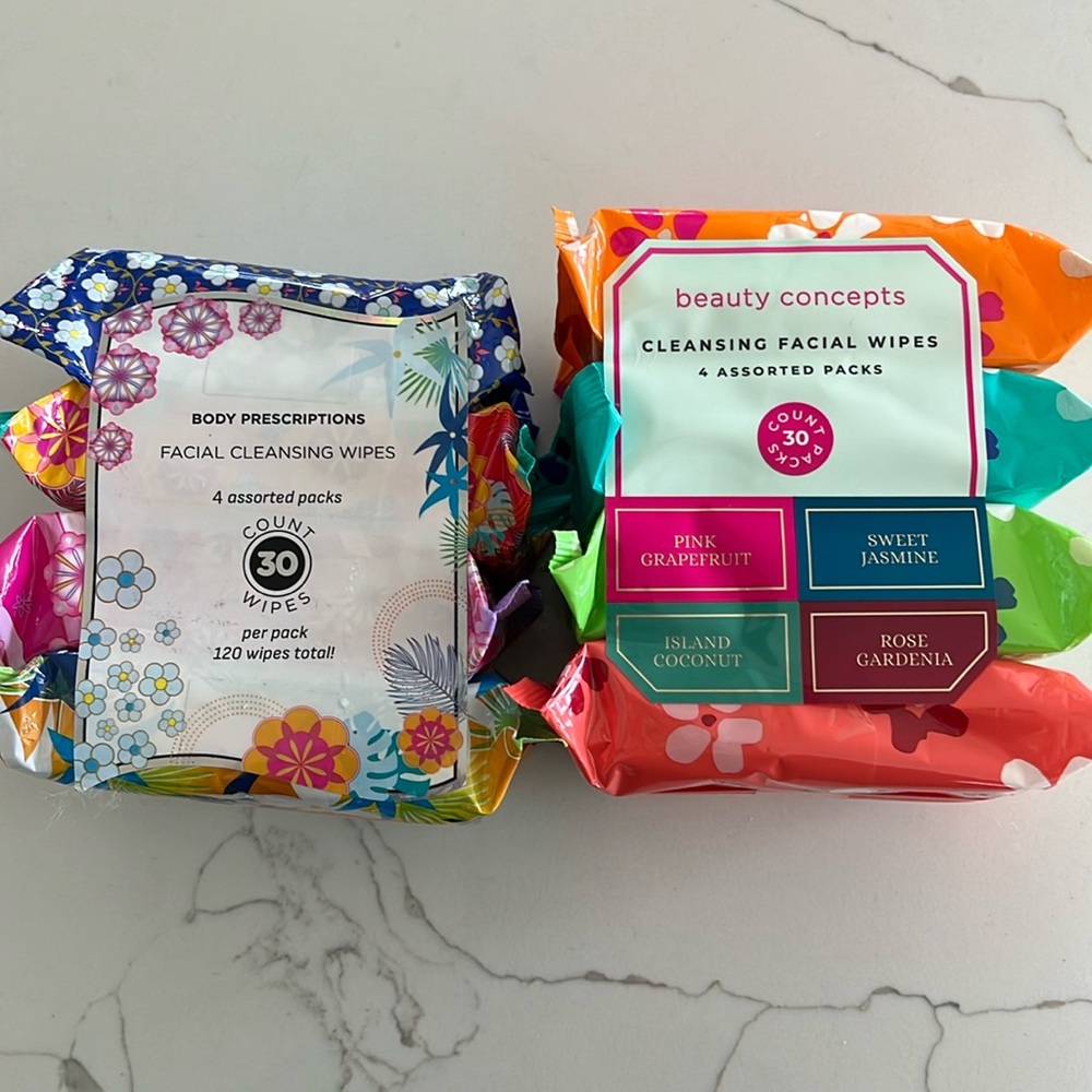 Facial cleansing wipes 8 pack